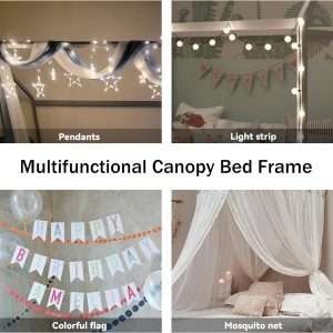 Merax Wood House Bed,Toddler Bed with Wood Slats,No Box Spring Needed, White - 5