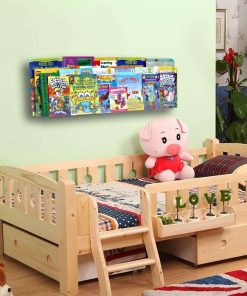 NIUBEE Acrylic Invisible Floating Bookshelf 24 inch,Kids Clear Wall Bookshelves Display Book Shelf,50% Thicker with Free Screwdriver - 2