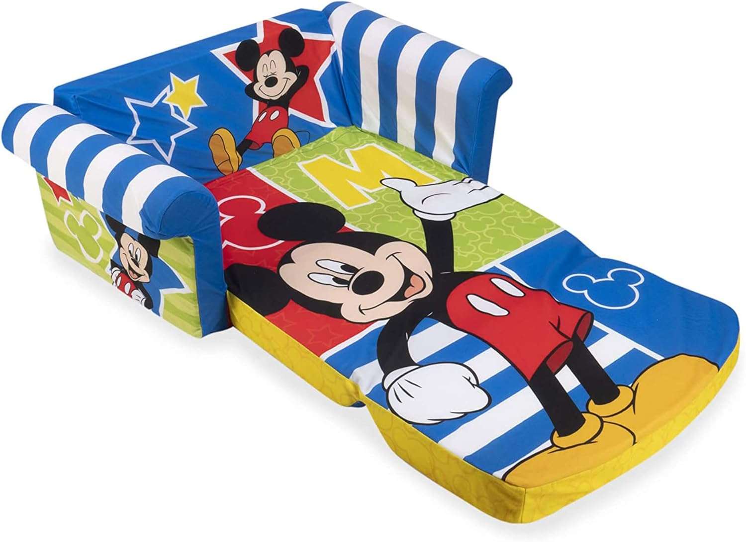 MARSHMALLOW Furniture, Children's 2-in-1 Flip Open Foam Compressed Sofa, Disney’s Mickey Mouse - 4