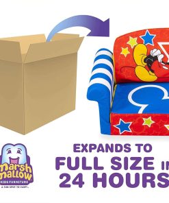 MARSHMALLOW Furniture, Children's 2-in-1 Flip Open Foam Compressed Sofa, Disney’s Mickey Mouse - 7