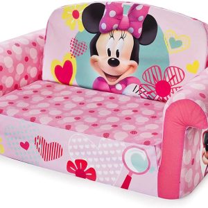 marshmallow Furniture, Children's 2 in 1 Flip Open Foam Sofa, Minnie Mouse, by Spin Master - 1