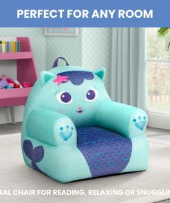 Delta Children - Gabby's Dollhouse Cozee Buddy Kids Chair, Blue - 2