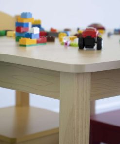 Humble Crew Collection Kids Wood Table & 4 Chair Set, Natural-Primary - 3