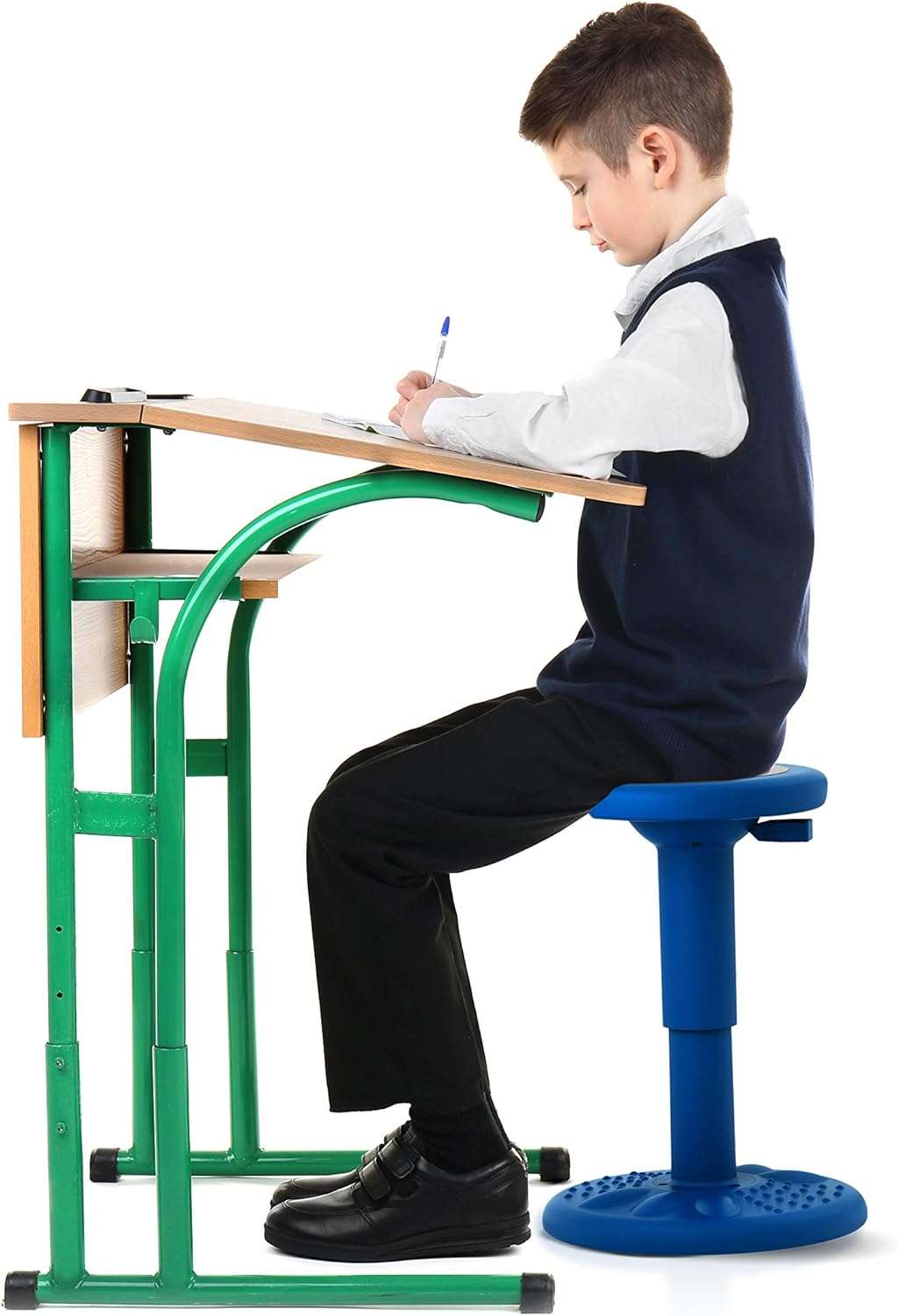 ActiveChairs Adjustable Wobble Chair, Flexible Classroom Seating improves Focus, Posture & Helps ADHD-ADD. Classroom Stools, Active Wobble Chairs - 4
