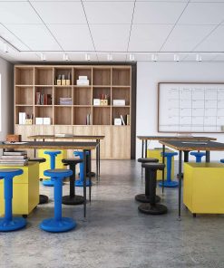 ActiveChairs Adjustable Wobble Chair, Flexible Classroom Seating improves Focus, Posture & Helps ADHD-ADD. Classroom Stools, Active Wobble Chairs - 5