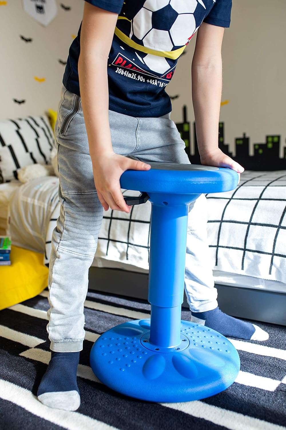 ActiveChairs Adjustable Wobble Chair, Flexible Classroom Seating improves Focus, Posture & Helps ADHD-ADD. Classroom Stools, Active Wobble Chairs - 8
