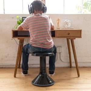 ECR4Kids ACE Active Core Engagement Wobble Stool, 18-Inch Seat Height, Flexible Seating, Black - 11