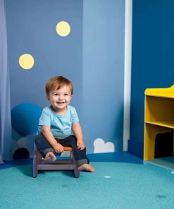 Mini Plastic Stool for Toddler, Small Kids Activity Chair & Seat for Bathroom Bedroom Living Room, Mini Portable Chair for Kids Aged 1-3, Indoor & Outdoor Use - 6