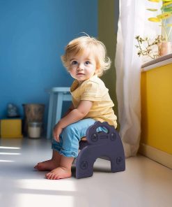 Mini Plastic Stool for Toddler, Small Kids Activity Chair & Seat for Bathroom Bedroom Living Room, Mini Portable Chair for Kids Aged 1-3, Indoor & Outdoor Use - 7
