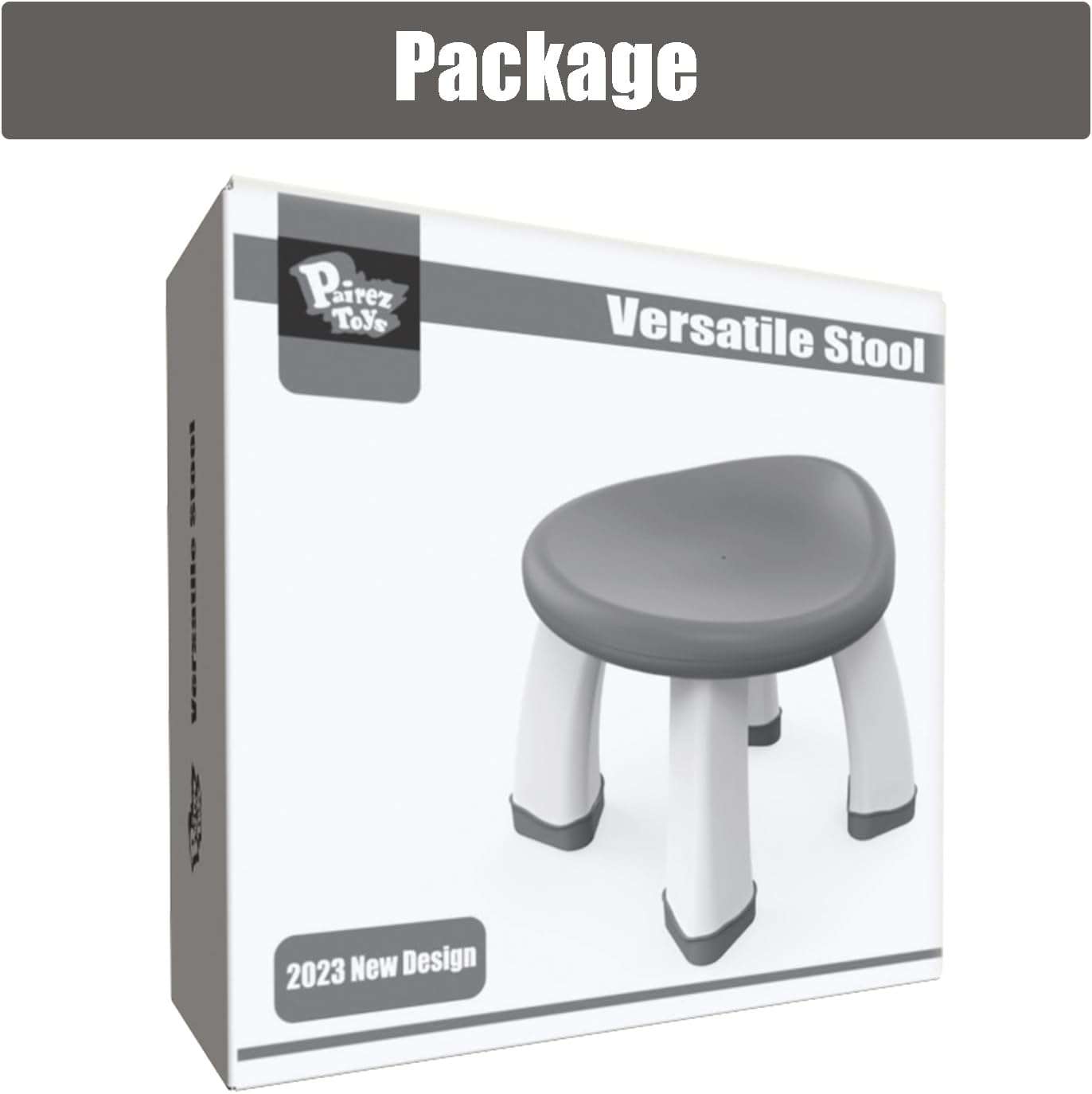 Pairez Toys Round Activity Chair for Toddlers, Non-Slip Plastic Kids Stool, Ergonomic Design & Sturdy Children Chair & Seat, for All Ages - 6
