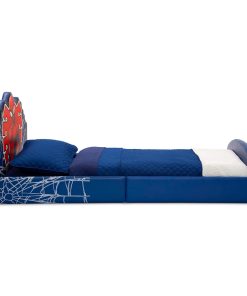 Delta Children Marvel Spider Man Upholstered Twin Bed, Red-Blue - 7