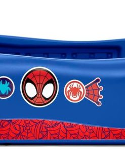 Delta Children - Spidey and His Amazing Friends Web Crawler Race Car Twin Bed, Blue-Red - 4