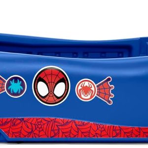 Delta Children - Spidey and His Amazing Friends Web Crawler Race Car Twin Bed, Blue-Red - 4