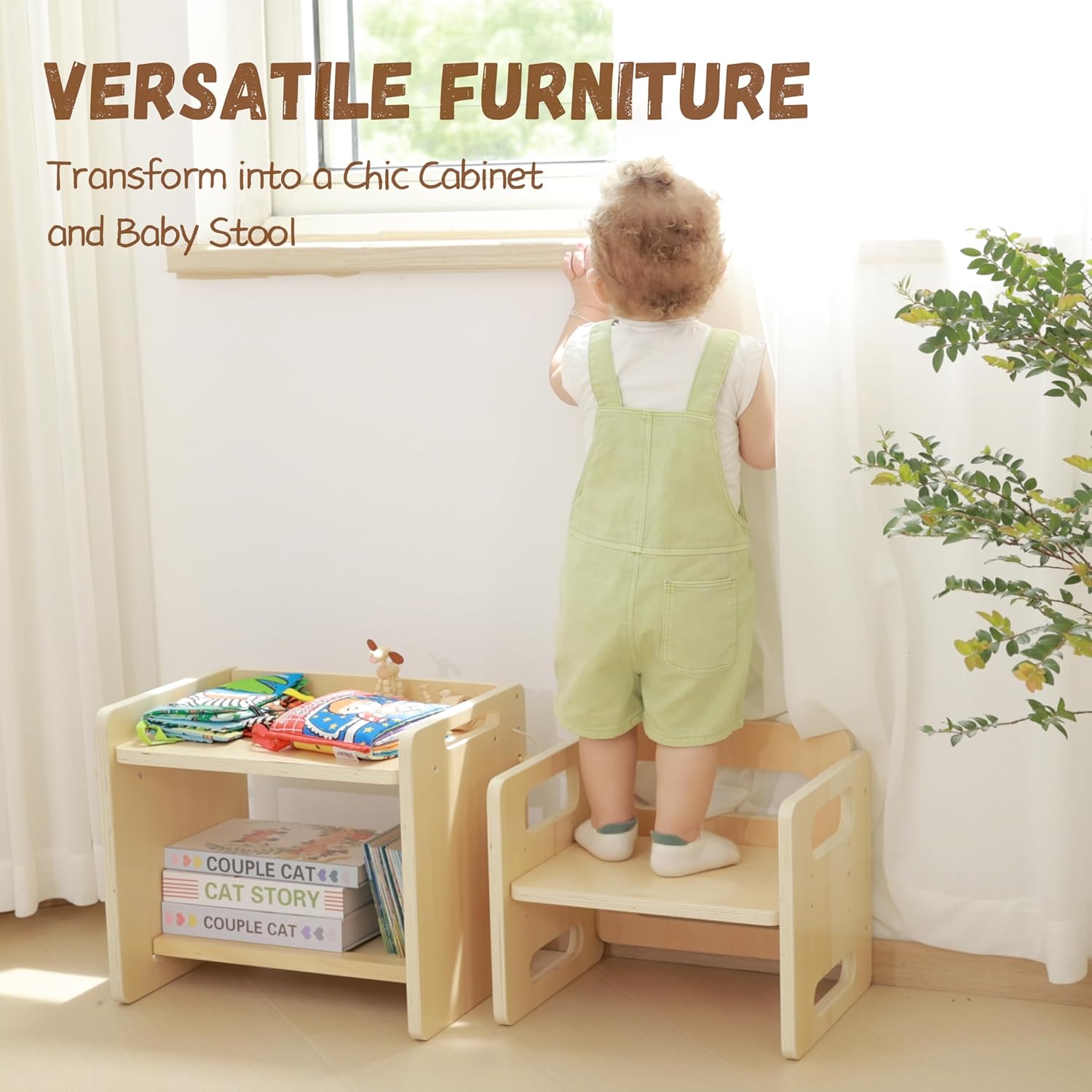 Montessori Weaning Table and Chair Set - Adjustable Design for Toddlers, Ideal for Mealtime, Learning, and Play - 5
