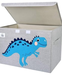 CLCROBD Foldable Large Kids Toy Chest with Flip-Top Lid, Collapsible Fabric Animal Toy Storage Organizer-Bin-Box-Basket-Trunk for Toddler, Children and Baby Nursery - 1
