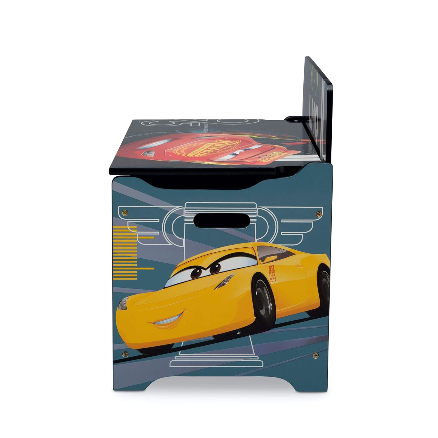 Delta Children Deluxe Toy Box, Disney/Pixar Cars - Image 3