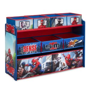 Marvel Spider-Man Deluxe 9 Bin Design and Store Toy Organizer by Delta Children, Greenguard Gold Certified - 1