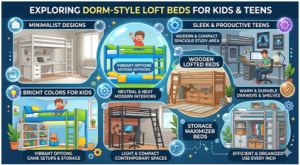 Beds for Kids With Desk for Smart Bedroom Spaces