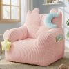 little dove Bean Bag Chairs for Kids, Comfy Bean Bag Chair with 2 Plush Toys, Toddler Chair with Pocket, Stuffed Lazy Sofa with Filler for Boys and Girls, Kids Chairs for Gaming, Reading, Pink - 1