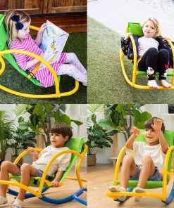 Alternative view of Calming Sensory Rocking Chair for Kids – Balance Seat for Focus, Relaxation & Play | Indoor Outdoor Therapy Chair for Autism, ADHD & Active Kids