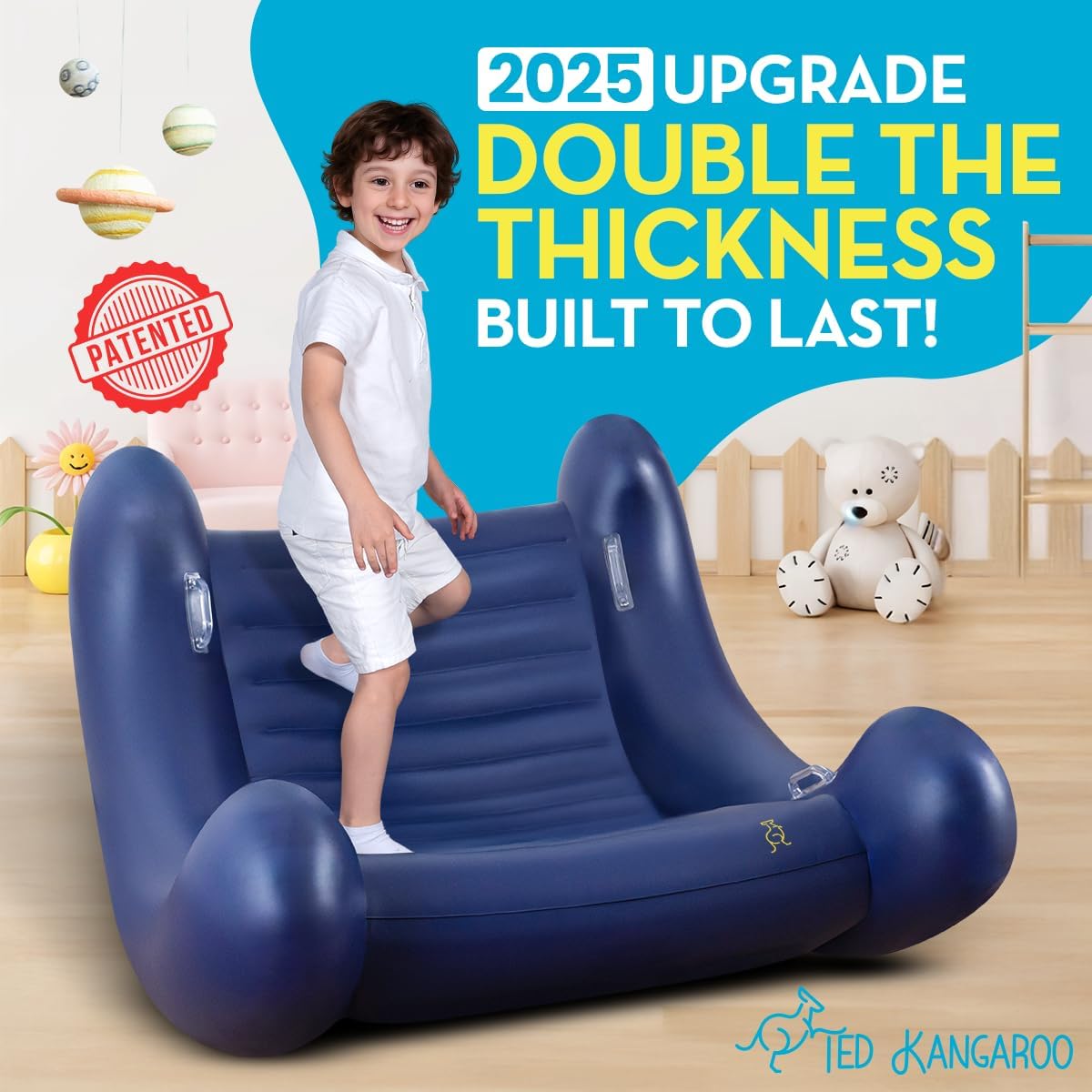CloudBounce Ultra | Sensory Rocker for Kids | Patented NextGen Inflatable Sensory Chair | Ultra-Durable & Extra-Reinforced 2025 Edition - Image 7