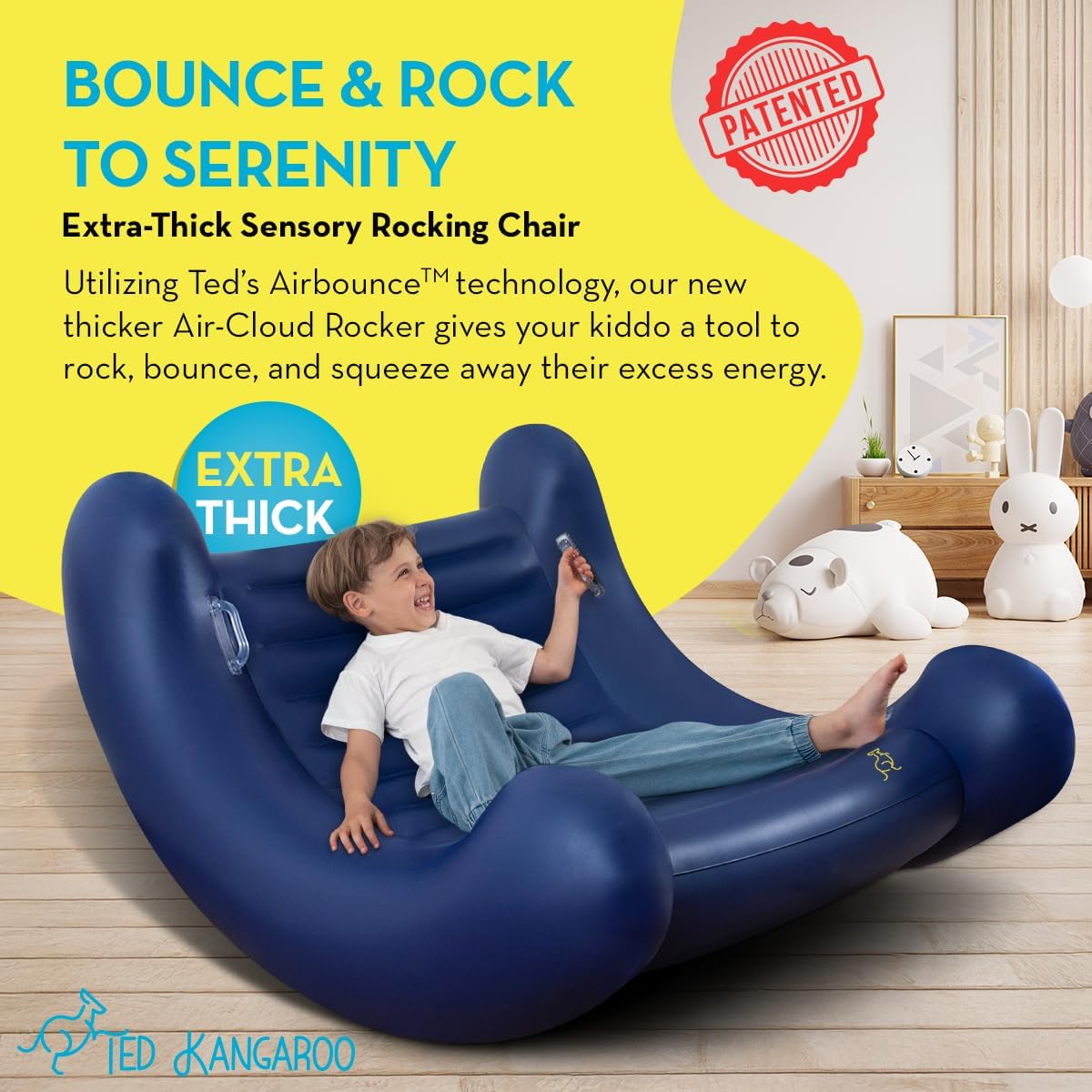 CloudBounce Ultra | Sensory Rocker for Kids | Patented NextGen Inflatable Sensory Chair | Ultra-Durable & Extra-Reinforced 2025 Edition - Image 5