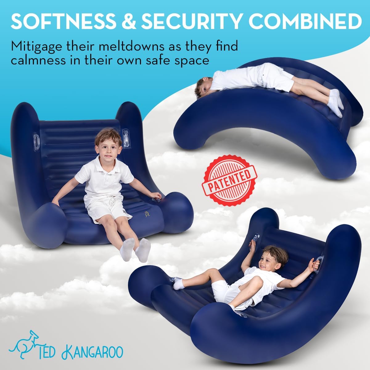 CloudBounce Ultra | Sensory Rocker for Kids | Patented NextGen Inflatable Sensory Chair | Ultra-Durable & Extra-Reinforced 2025 Edition - Image 3