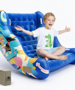 Inflatable Sensory Chair for Autistic Kids – Toddler Rocking Chair for Sensory Seeking, ADHD & Calming – Blow Up Crash Pad for Deep Pressure Therapy in Sensory Room, Birthday Gifts for Boys Girls - 1