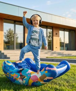 Alternative view of Inflatable Sensory Chair for Autistic Kids – Toddler Rocking Chair for Sensory Seeking, ADHD & Calming – Blow Up Crash Pad for Deep Pressure Therapy in Sensory Room, Birthday Gifts for Boys Girls