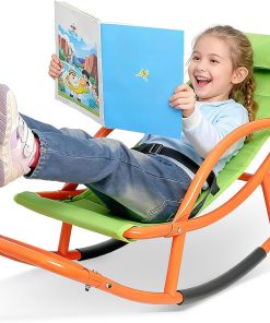 Large Size Kids Sensory Rocking Chair for Children Under 55 Inches Tall, Autism and ADHD Balance Seat Helps Kids Relax, Focus and Play, Indoor & Outdoor Rocker for Bedroom, Nursery and Sensory Room - 1