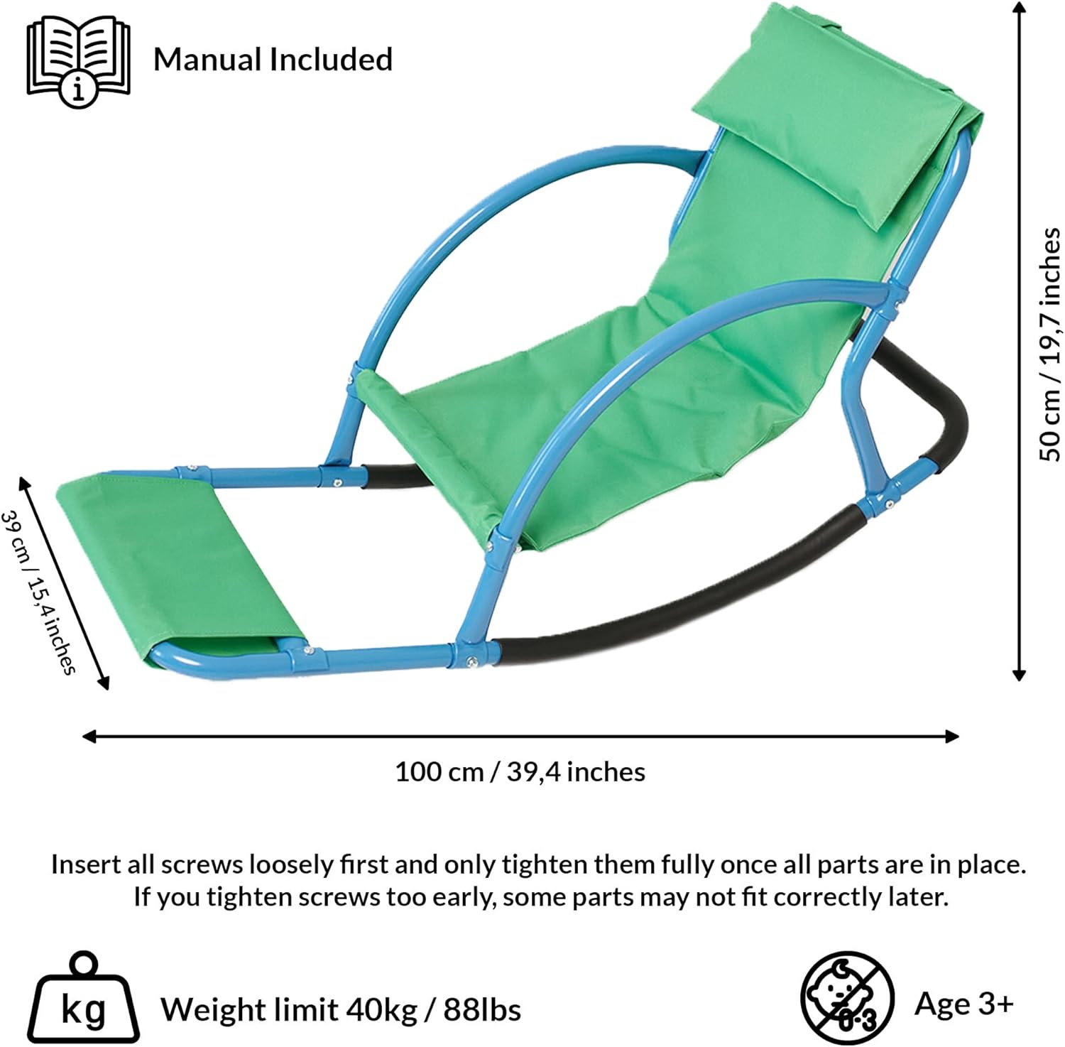 ODOXIA Kids Sensory Rocking Chair | Sensory Floor Rocker | Special Needs Chair for Child | Calm Down Autism Equipment, Ages Toddler, Teeter, Totter - Image 7