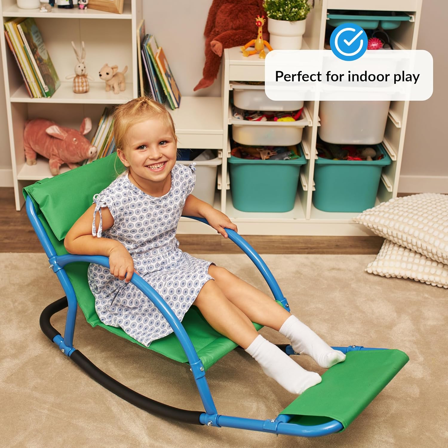 ODOXIA Kids Sensory Rocking Chair | Sensory Floor Rocker | Special Needs Chair for Child | Calm Down Autism Equipment, Ages Toddler, Teeter, Totter - Image 6