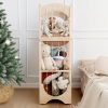 Fodoss Stuffed Animal Storage, Wooden Toy Organizer for Kids Bedrooms - 1