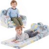 Tiita Kids Sofa, 2-in-1 Soft Toddler Couch Fold Out, Cloud-Like Comfy Couch Toddler Reading Chair with Carrying Handle Washable Cover, Kids Furniture for Boys and Girls - 1